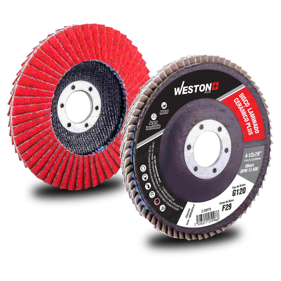 DISCO LAMINADO CERAMICO CON RESPALDO DE