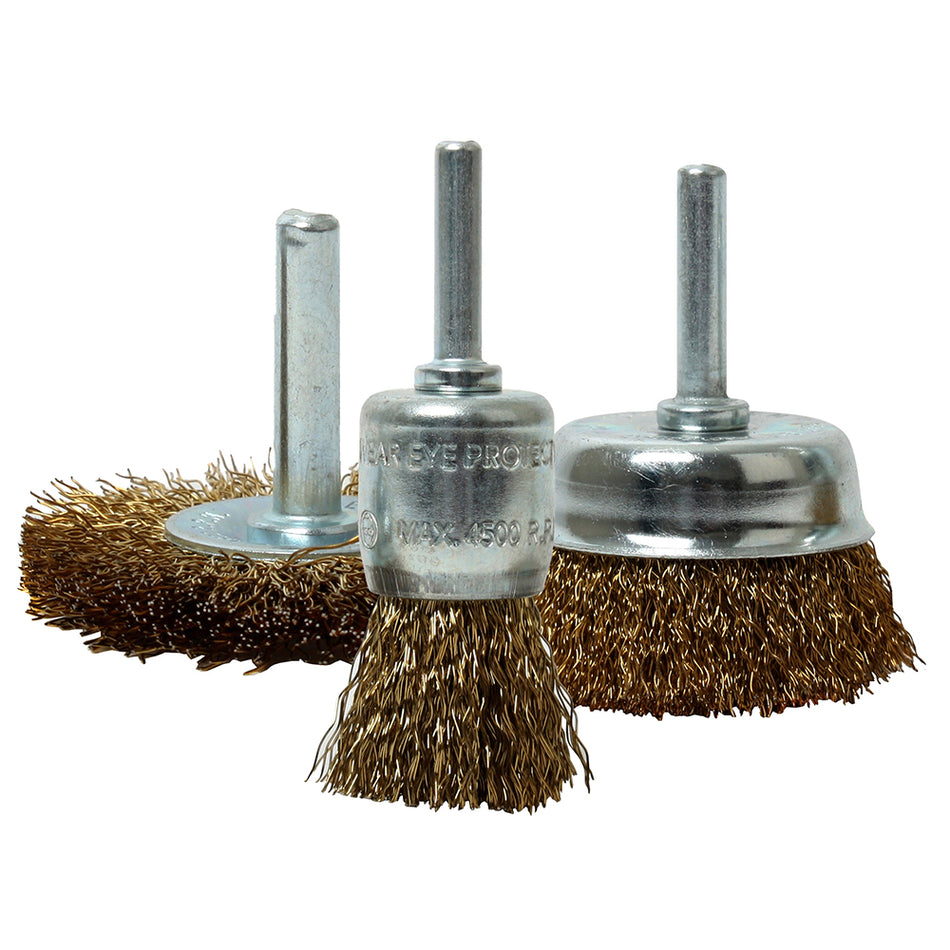 CEPILLOS DE ALAMBRE LATON JUEGO 3PZS DOGOTULS NI0117