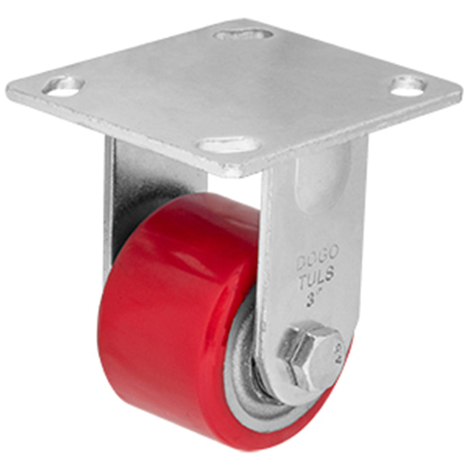 RODAJA FIERRO PU ROJO FIJA 3" DOGOTULS ZF5057