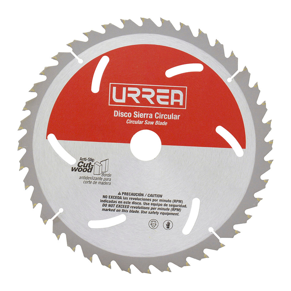 Disco para sierra circular para corte de madera 60 dientes, 12" Urrea DSM1260
