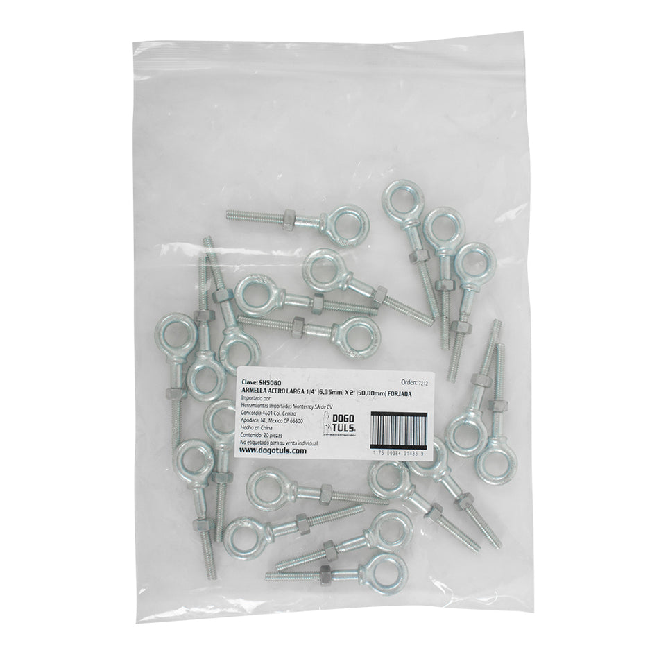 ARMELLA ACERO LARGA 1/4 X 2 FORJADA DOGOTULS SH5060