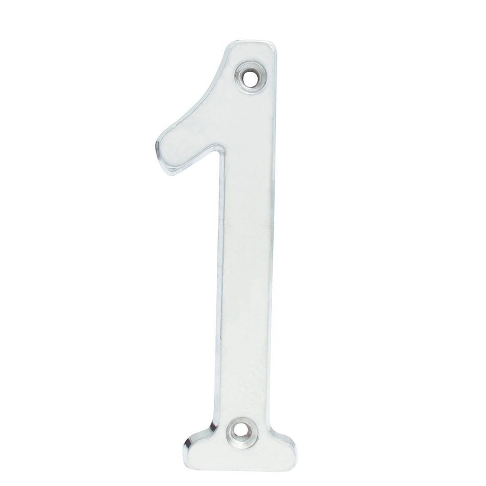 Número 1 slim 4" níquel satinado Lock L6801CS