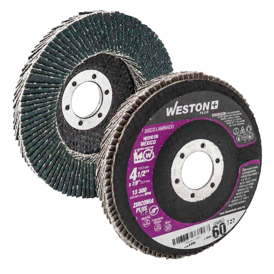 DISCO LAMINADO WESTON PLUS ZIRCONIO 100%
