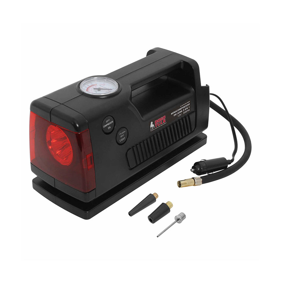MINICOMPRESOR DE AIRE 3 EN 1 DOGOTULS CD1005
