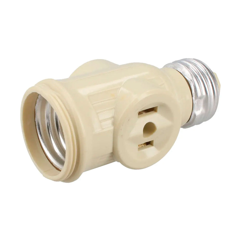 Portalámpara con ladrón, color marfil Surtek PTL04