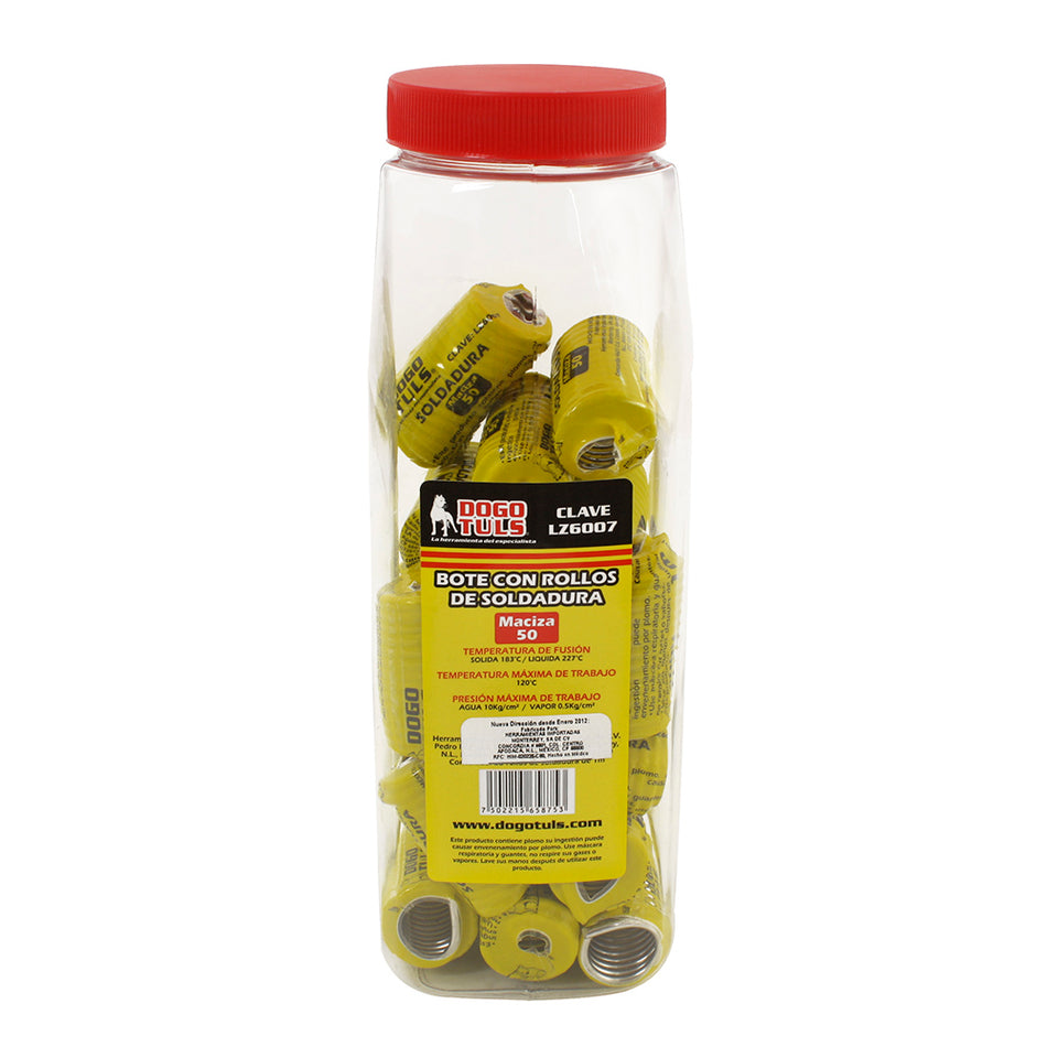 SOLDADURA BOTE 22 ROLLOS 1MT MACIZA 50 DOGOTULS LZ6007