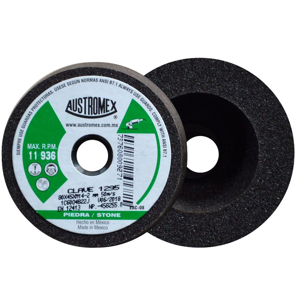 Copa abrasiva de 80 x 45 x M14-2 para de