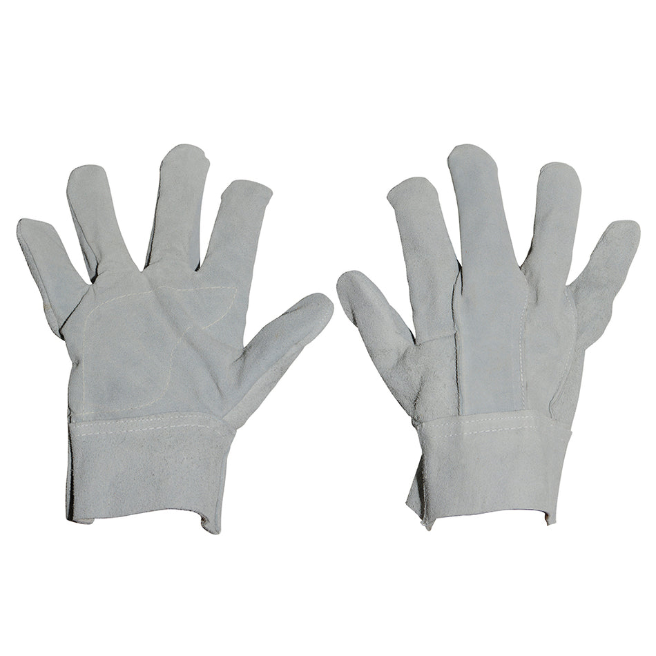 Guantes de carnaza con refuerzo interior y puño corto unitalla Surtek 137385