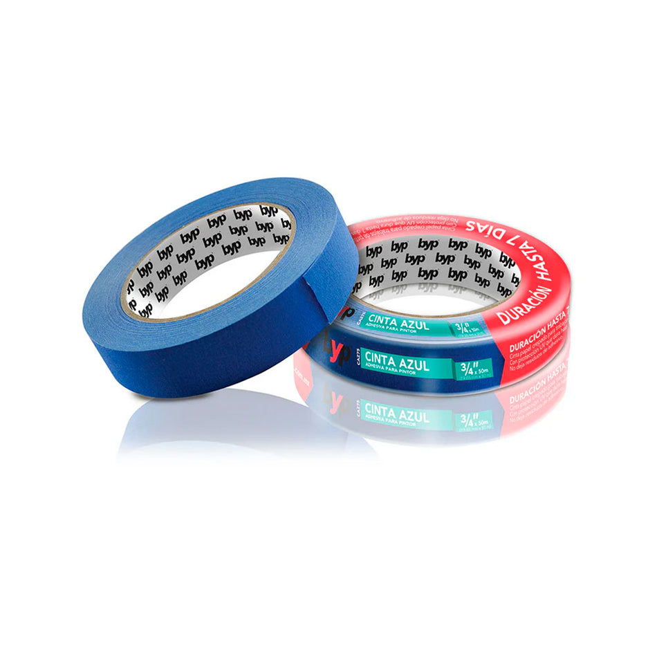 CINTA AZUL PINTOR 3/4" X 50 M., BYP
