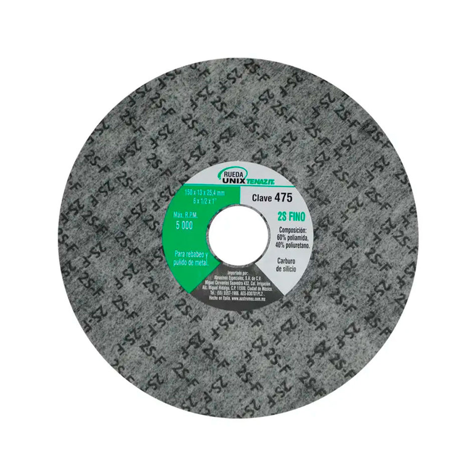 Disco unix de carburo de silicio grano f