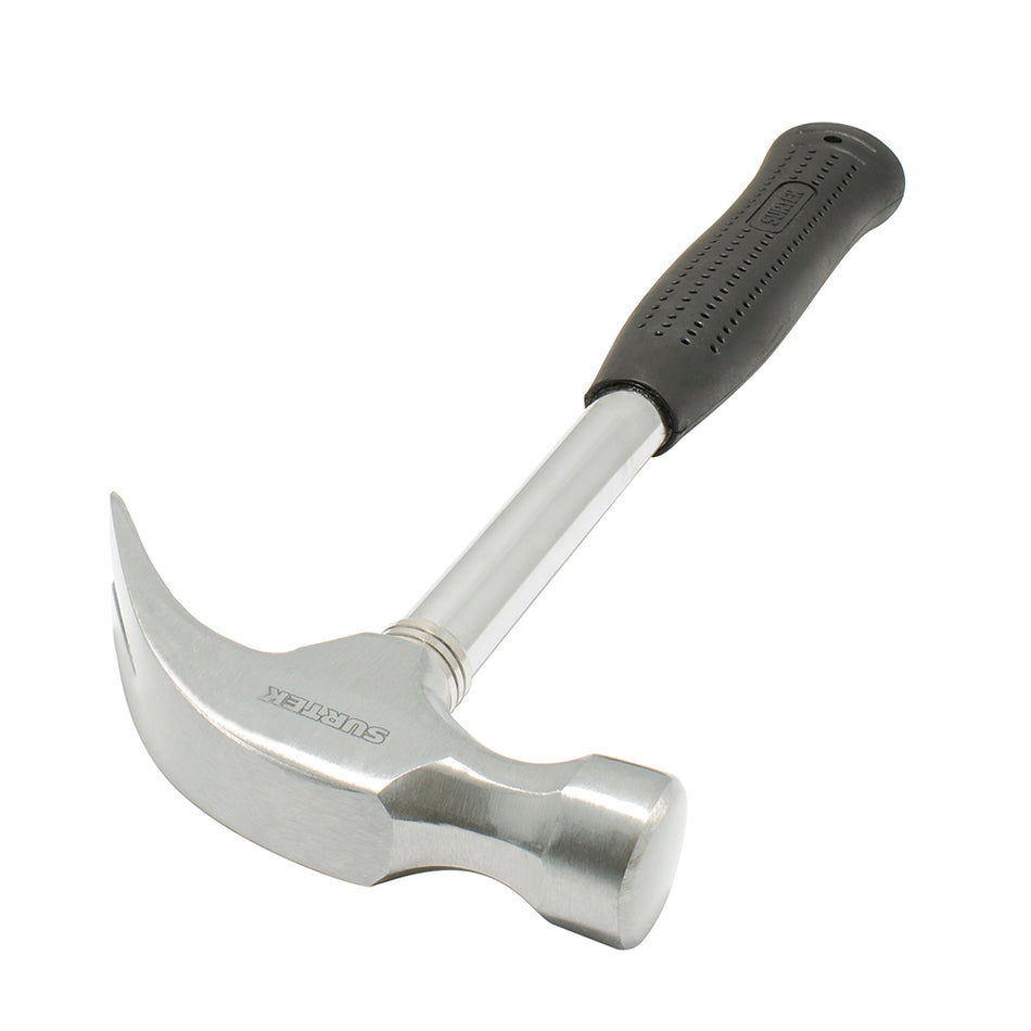 Martillo de uña curva con mango tubular de 13", 16 oz Surtek 416TN