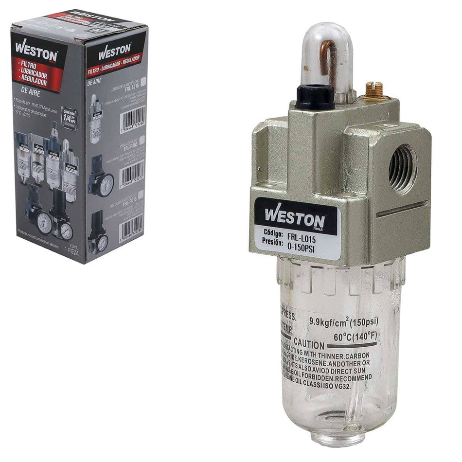 LUBRICADOR DE AIRE TIPO SMC 1/4" NPT, WE