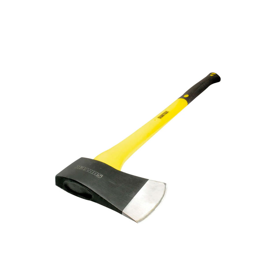 Hacha tipo Michigan de cabeza forjada en acero con mango de fibra de vidrio,36", 3-1/2 lb Surtek HMFV3 1/2