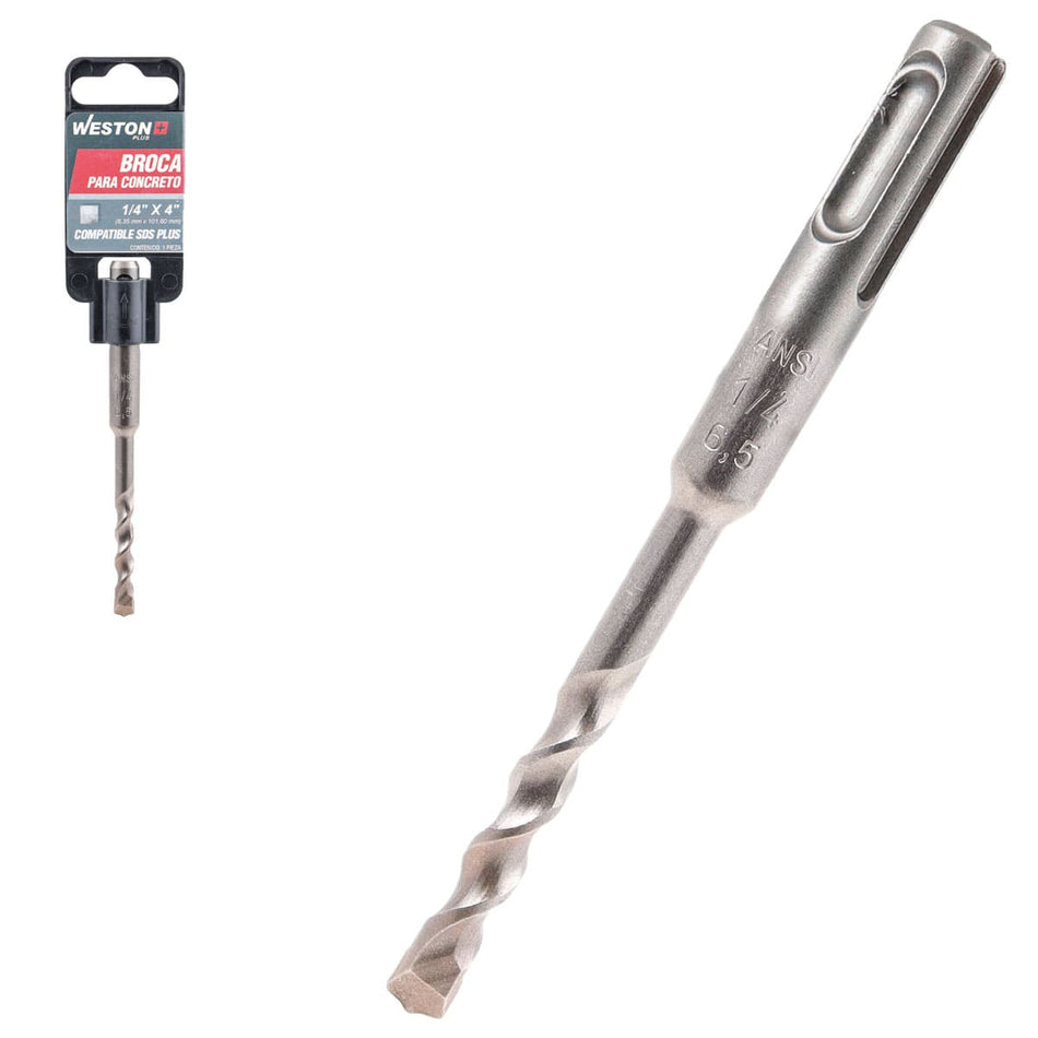 BROCA WP ZANCO SDS PLUS 1/4" X 4", WESTO
