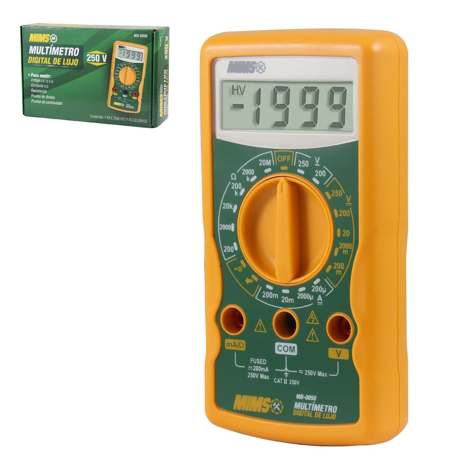 MULTÍMETRO DIGITAL DE LUJO 250V, WESTON