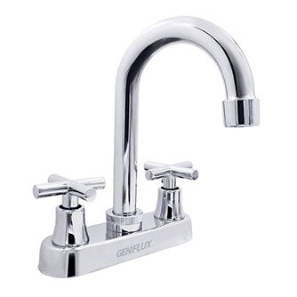 MEZCLADORA METÁLICA PARA LAVABO 4"