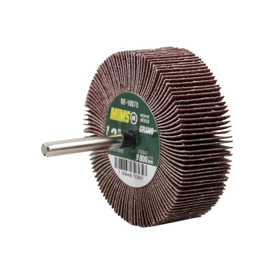 RUEDA FLAP MIMS C/VASTAGO (6MM) G120 3 X