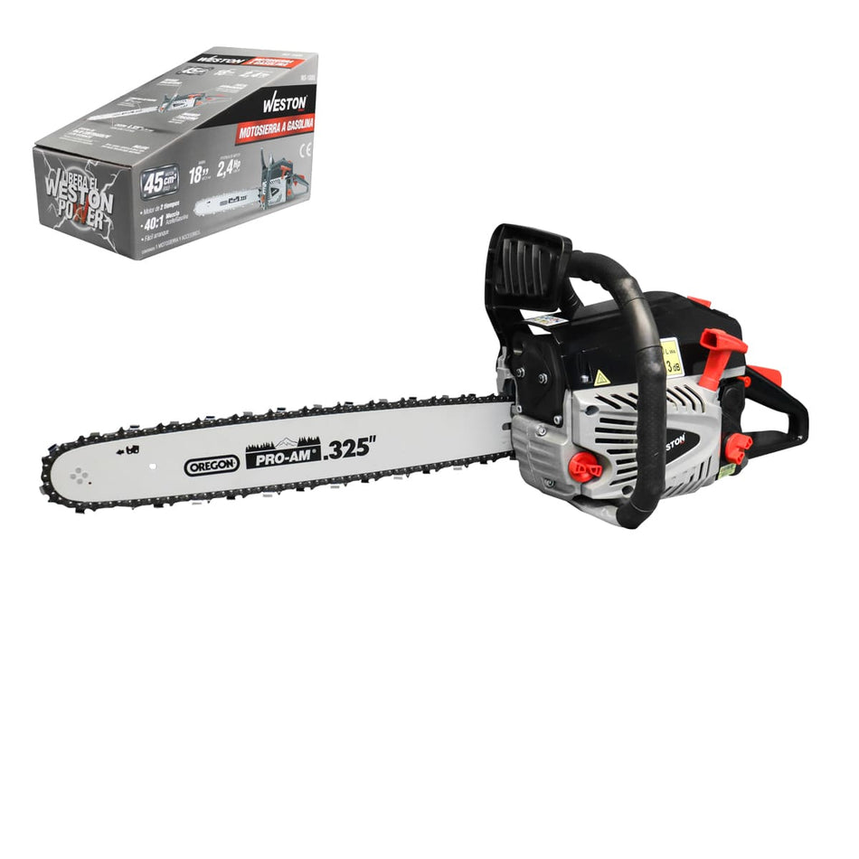 MOTOSIERRA A GASOLINA 45 CC C/BARRA OREG