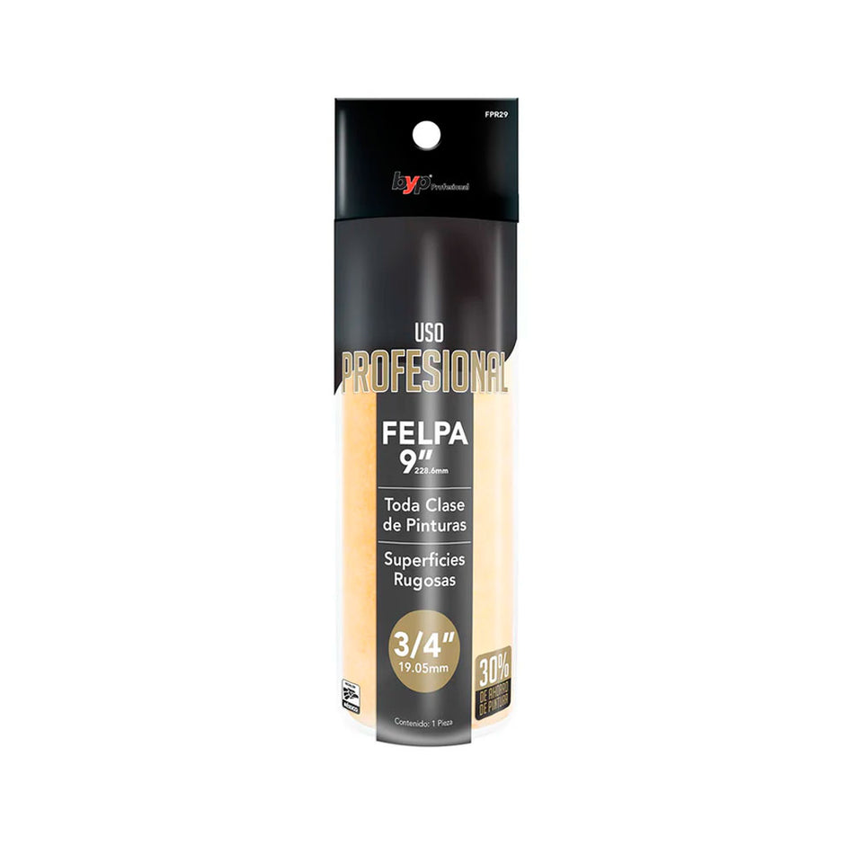 FELPA   9" ALTA DENSIDAD 3/4", BYP