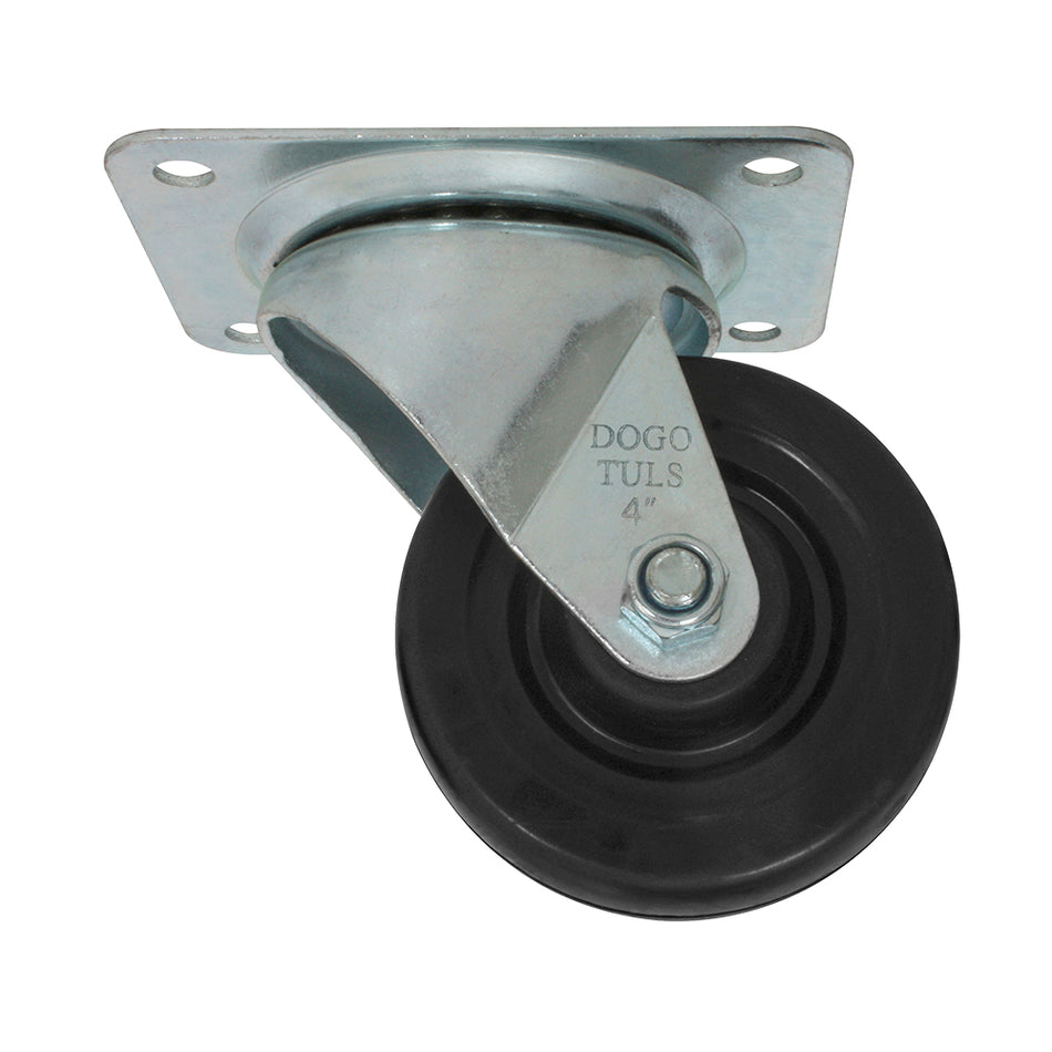 RODAJA HULE NEGRO GIRATORIA 4" BUJE DOGOTULS ZF5008