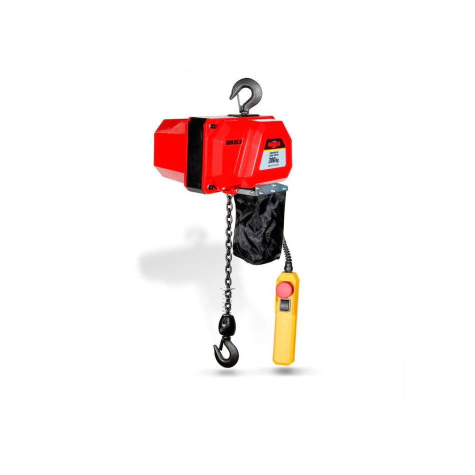 Polipasto eléctrico (300 kgs, cadena 3 m MIKELS PEC-300