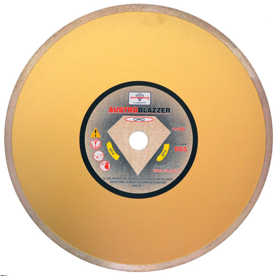 Disco de diamante de 350 x 2.0 x 25.4 mm