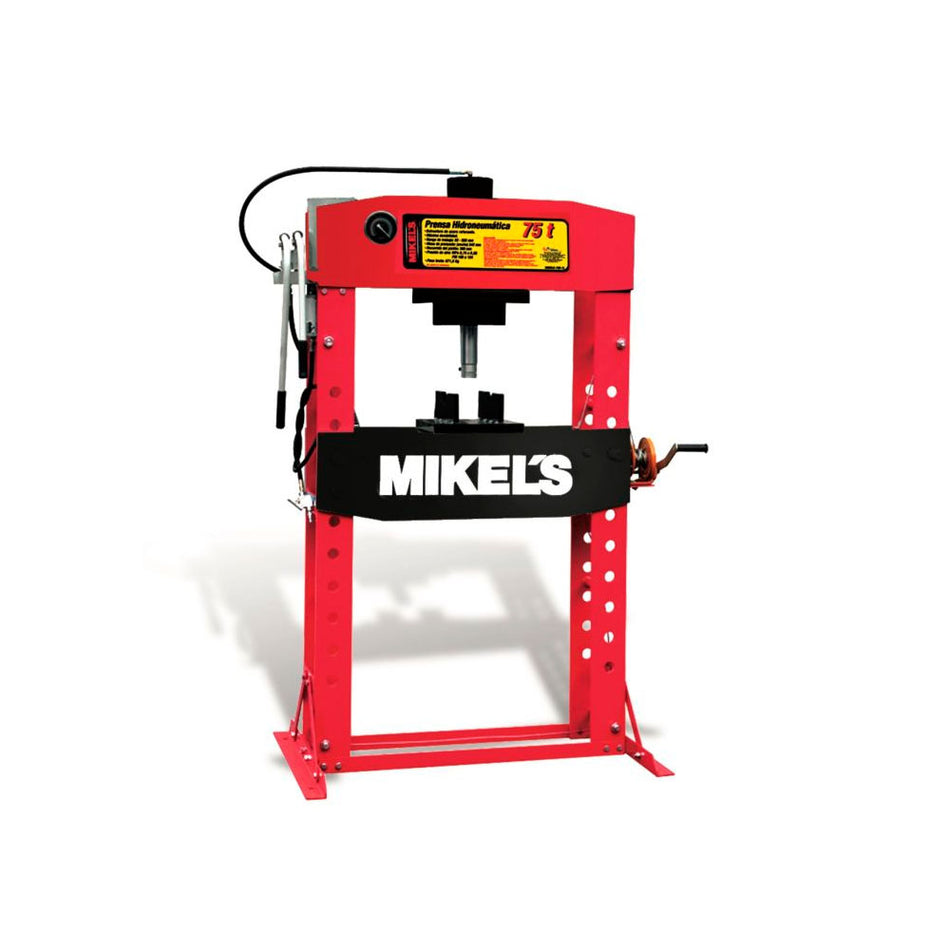 Prensa hidroneumática con pistón y manóm MIKELS PHB-75
