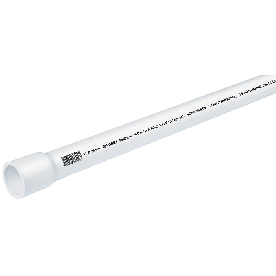 Tubo de 3 m de PVC de 1' hidráulico RD 2