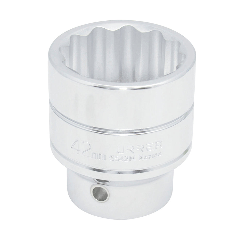 Dado cuadro de 3/4", 12 puntas, métrico, 42 mm Urrea 5542M