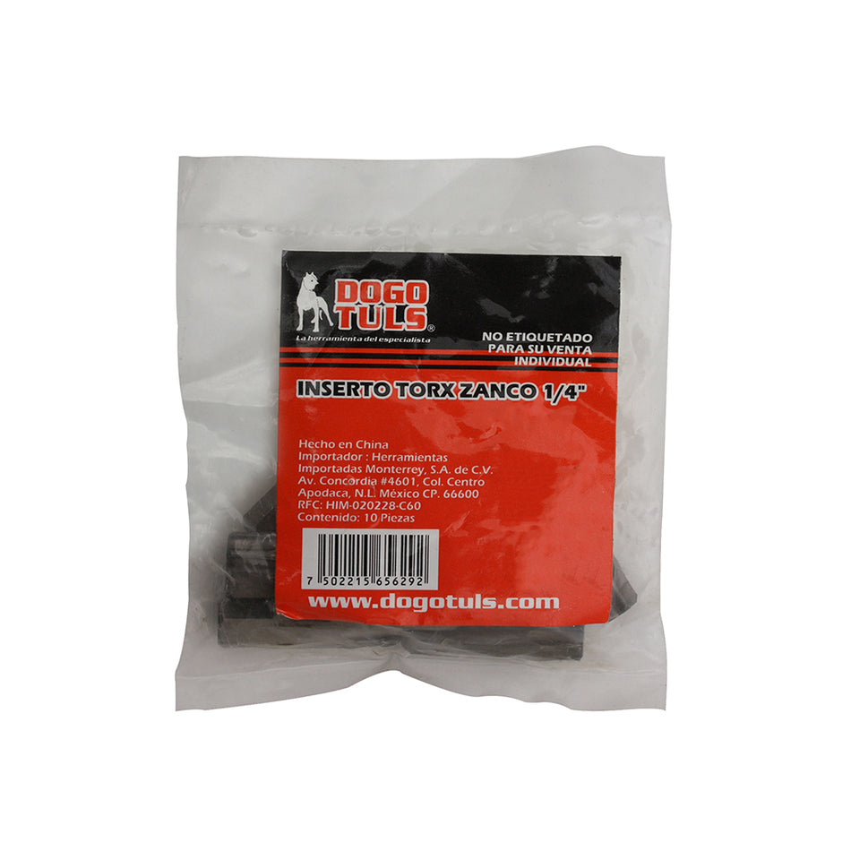 INSERTOS TORX T-10 25MM ZN 1/4" DOGOTULS KL2189