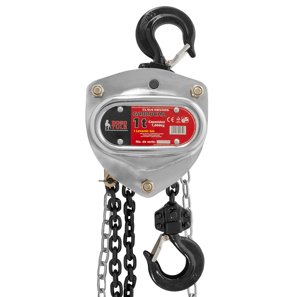 GARRUCHA CROMADA 1 TON X 6 M 4:1 DOGOTULS HB5006