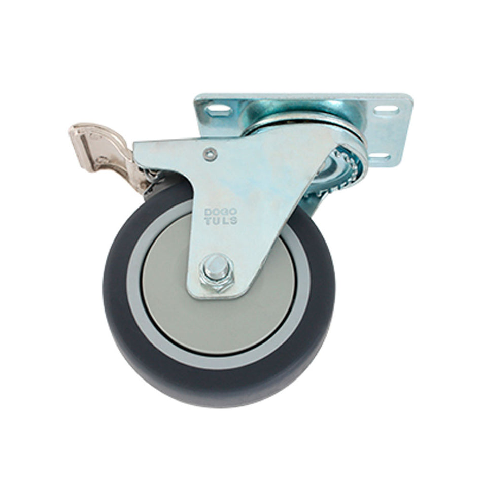 RODAJA PP Y TPR GRIS GIRATORIA FRENO 3" DOGOTULS ZF5092