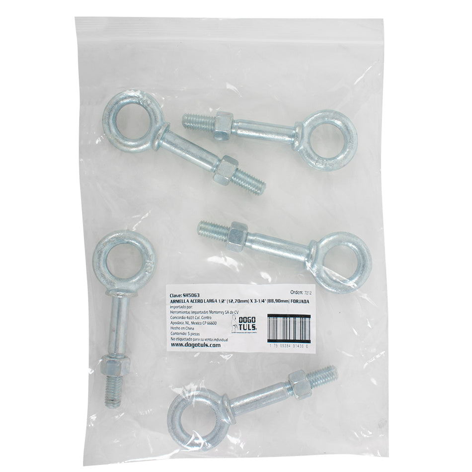 ARMELLA ACERO LARGA 1/2 X 3-1/4 FORJADA DOGOTULS SH5063