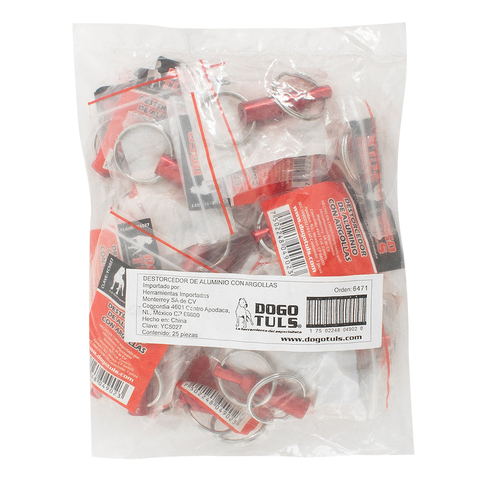 DESTORCEDOR ALUMINIO CON ARGOLLAS DOGOTULS YC5027