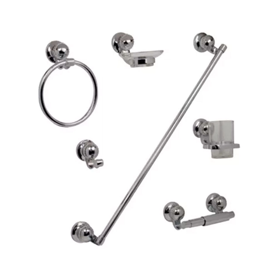 JGO.ACCESORIOS P/BAÑO CROMO ( RUMANIA ),
