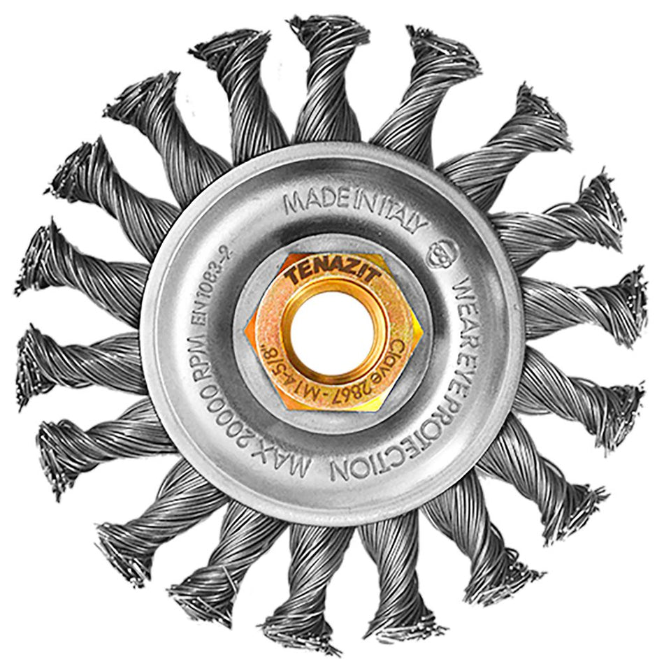 Cepillo circular trenzado de 100 x 0.50