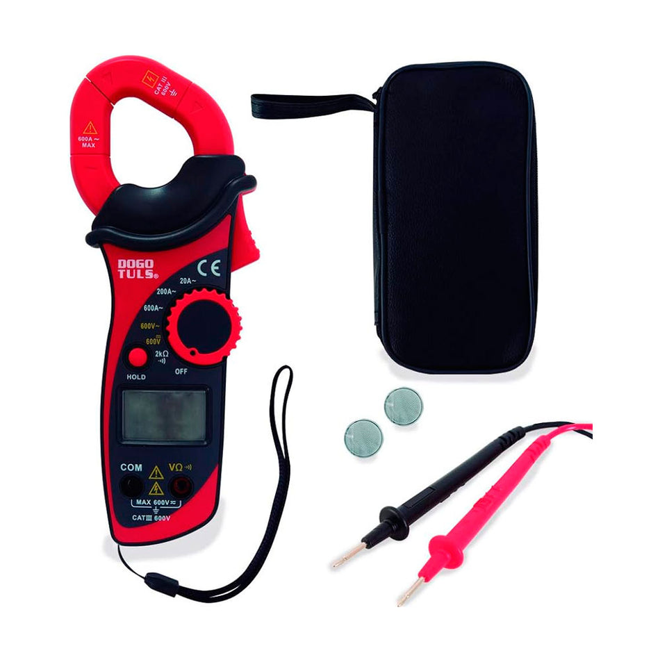 AMPERIMETRO 600V GANCHO DIGITAL CATIII DOGOTULS ZE8005
