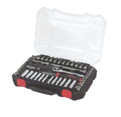 Juego de dados y accesorios cuadro de 1/4" combinado, 70 piezas Urrea 4701CD