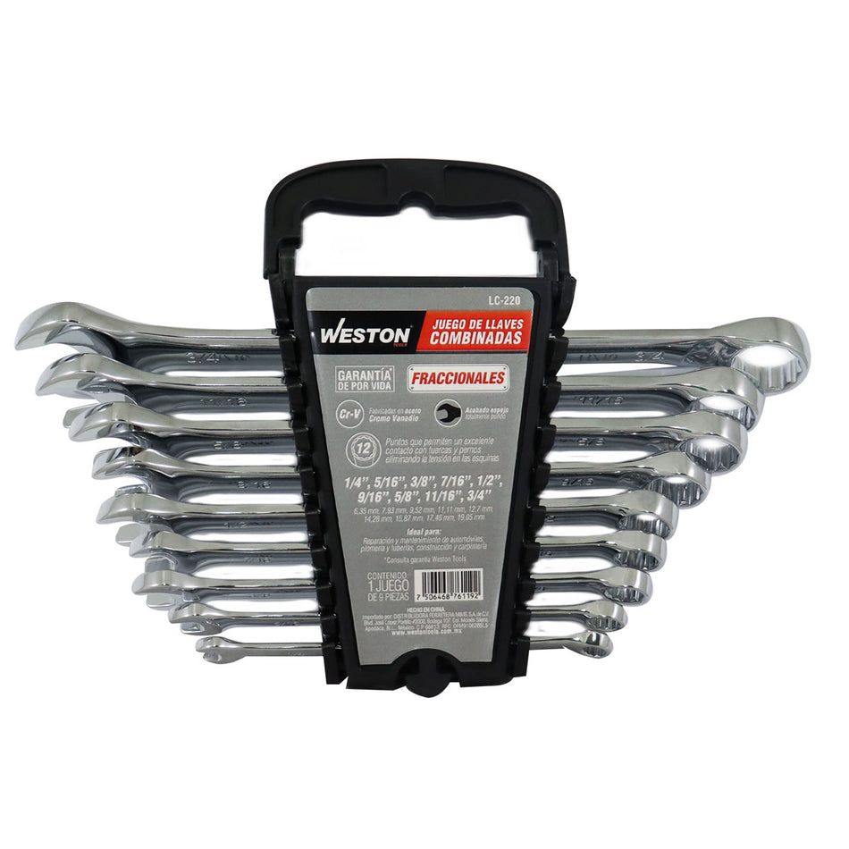 JUEGO DE LLAVES COMBINADAS CrV PULIDO ES