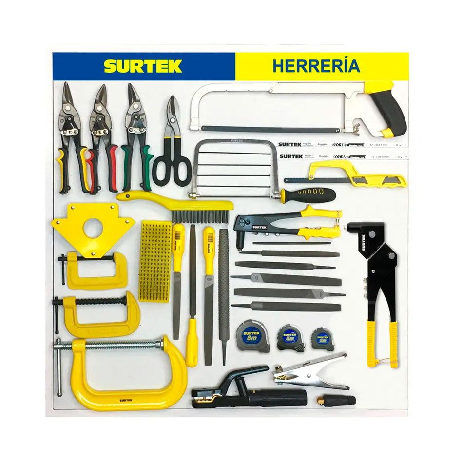 Tabla exhibidora de herramienta para herrería 80 x 80 cm Surtek THERR1