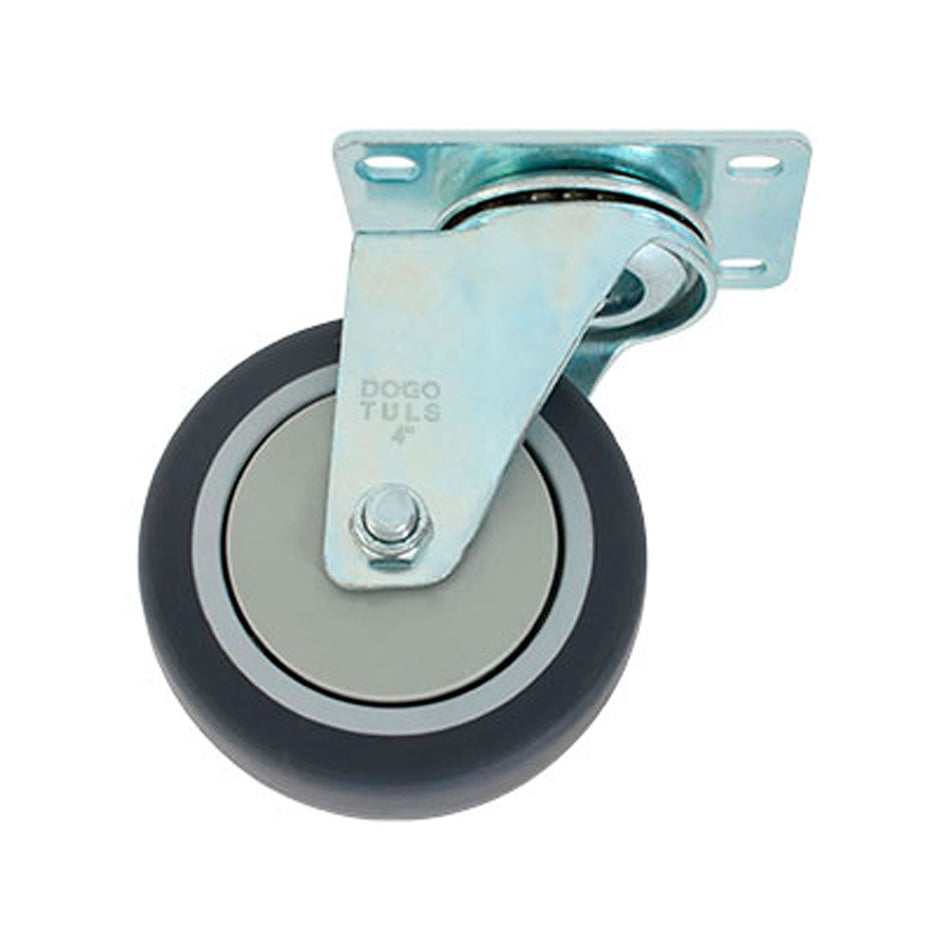 RODAJA PP Y TPR GRIS GIRATORIA 4" DOGOTULS ZF5090