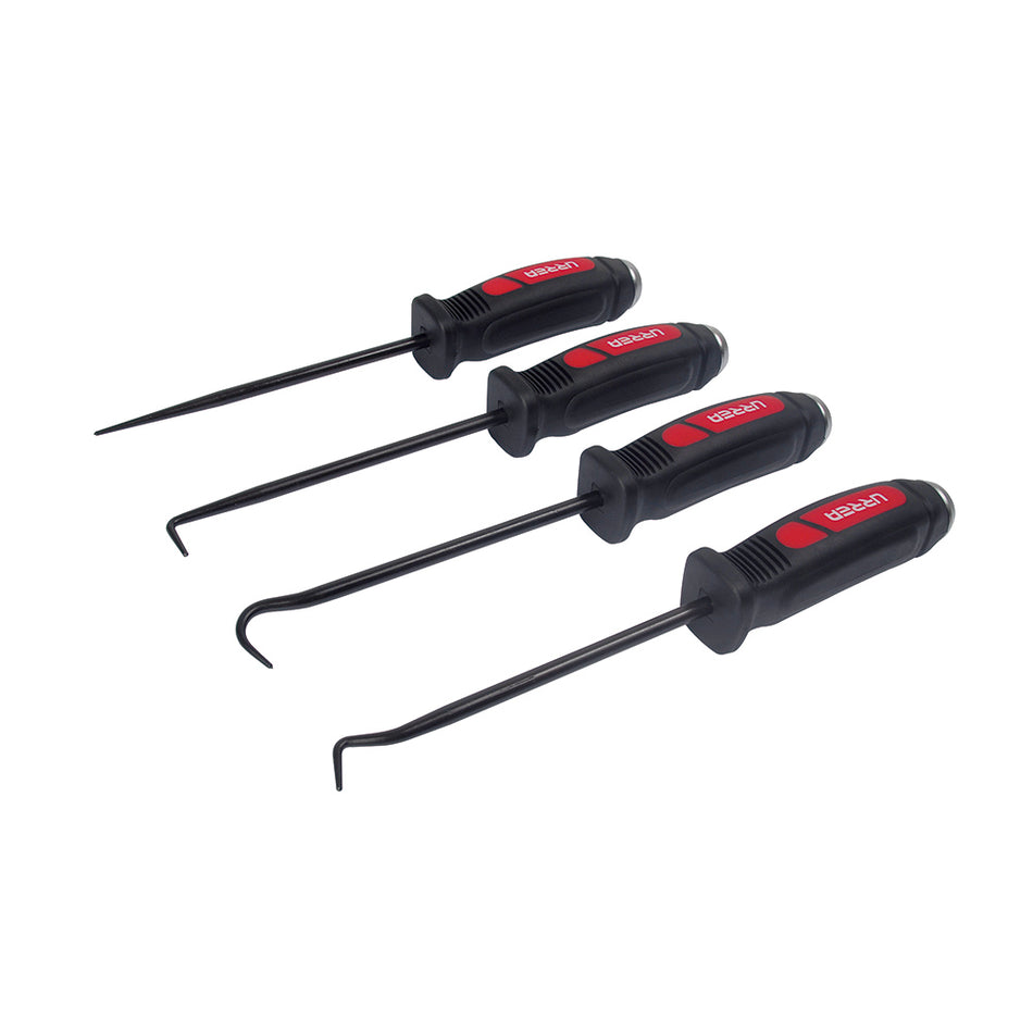 Juego de ganchos y puntas de impacto 10", 4 piezas Urrea JGP4