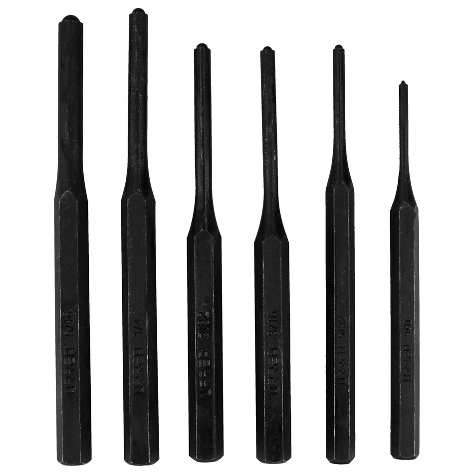 Juego de punzones, botadores rectos, 6 piezas Urrea 47B