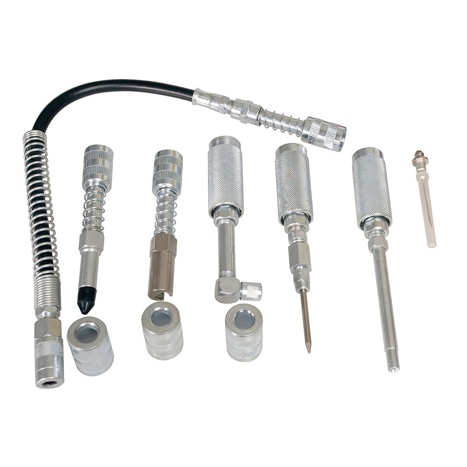 Juego de accesorios para inyector de grasa, 7 piezas Urrea 23600