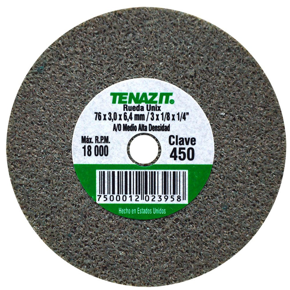 Disco unix de óxido de aluminio grano gr