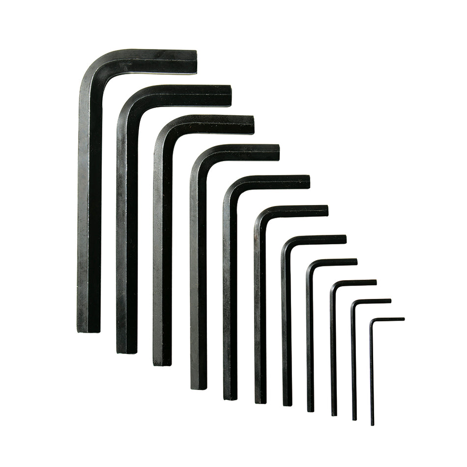 Juego de llaves hexagonales tipo "L", métricas, 11 piezas en blíster Urrea 4976A