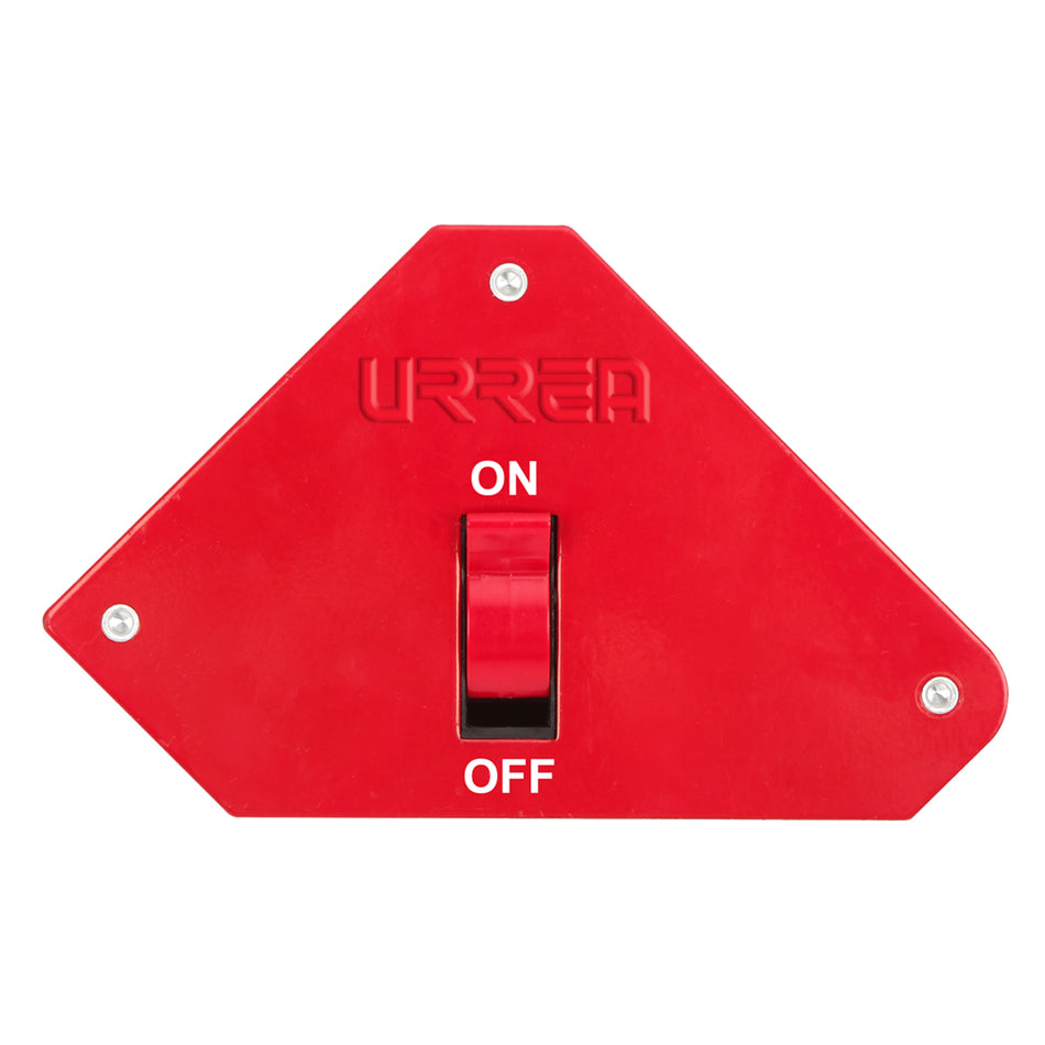 Esquina magnética para soldar multiangular con switch 3-3/8", 30 lb Urrea ESQU30
