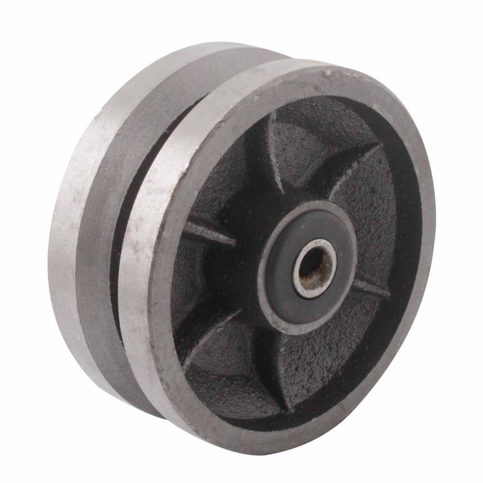 RUEDA FIERRO C/RANURA V 8X2", WESTON