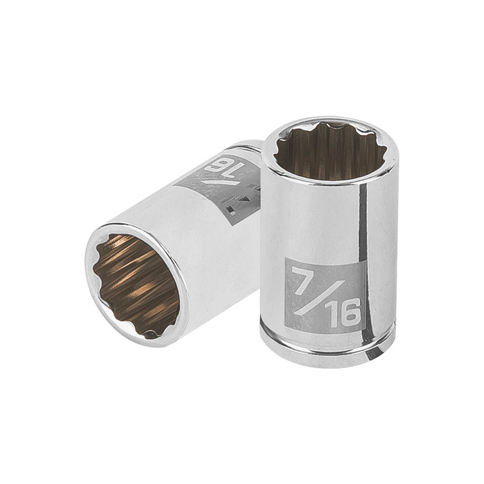 Dado de 7/16', 12 puntas, cuadro 1/4', T