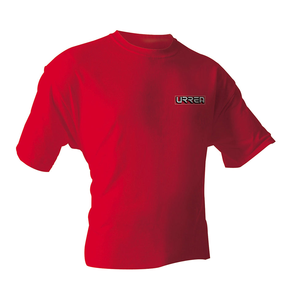 Playera cuello redondo color rojo talla L Urrea PLA201L